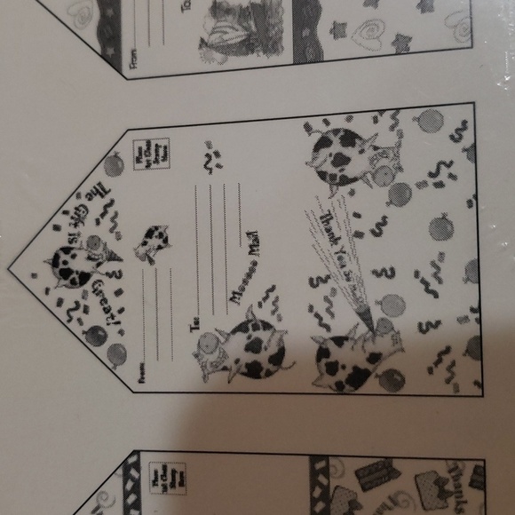 Sally Foster Thank You Note Cards 12 Total  Stickers Seals Nautical Cow … - Picture 4 of 10